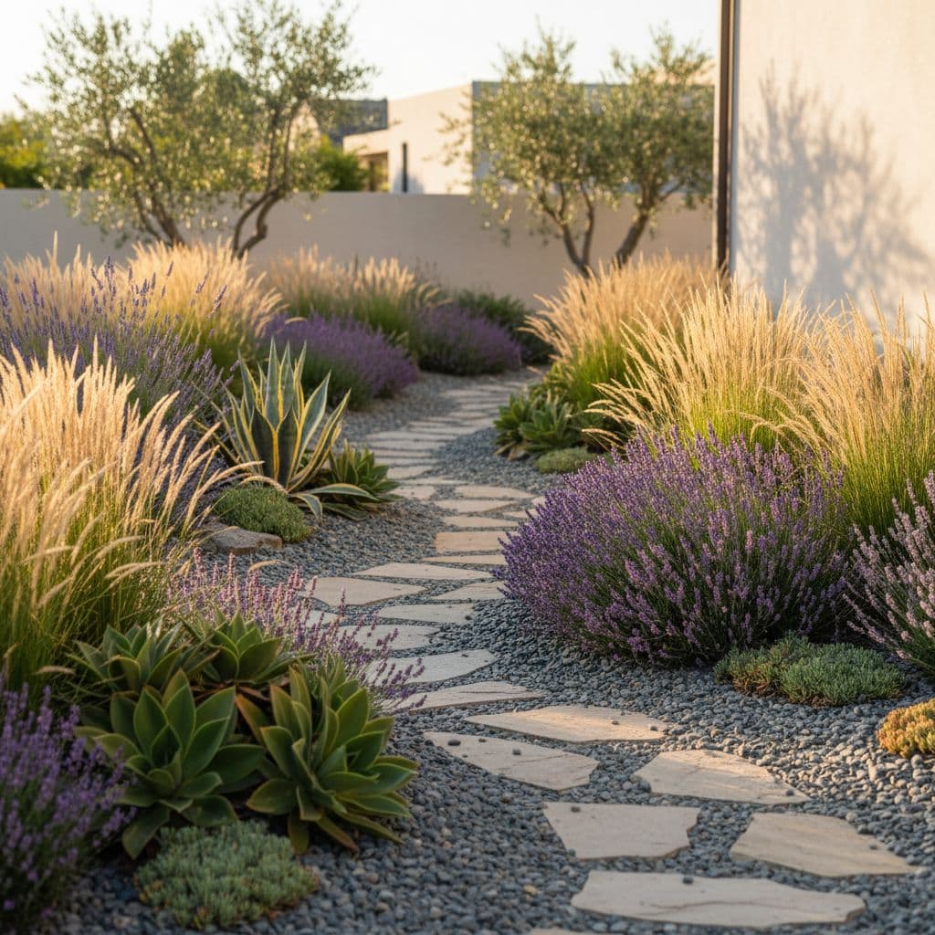 Low-Maintenance Garden idea created with FlorAI AI Garden Design
