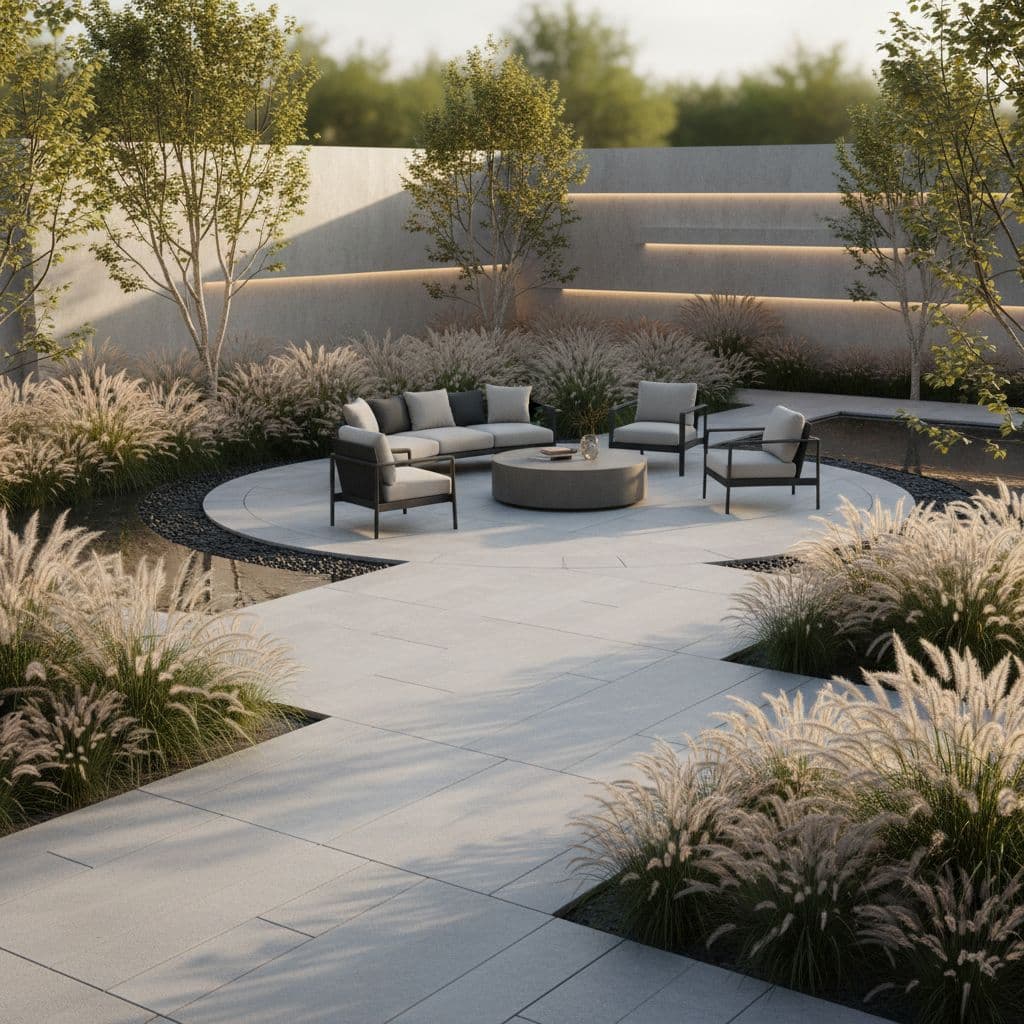 Modern Garden idea created with FlorAI AI Garden Design